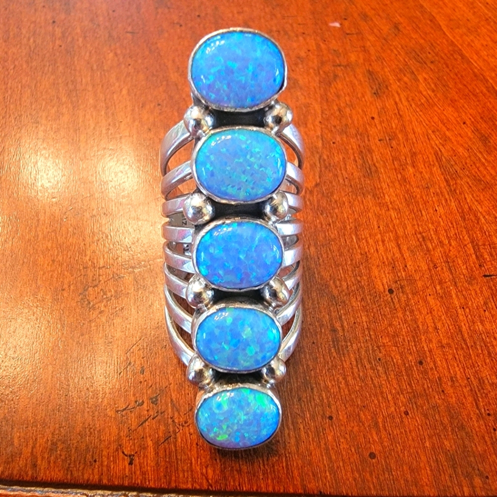 Blue Opal Ring